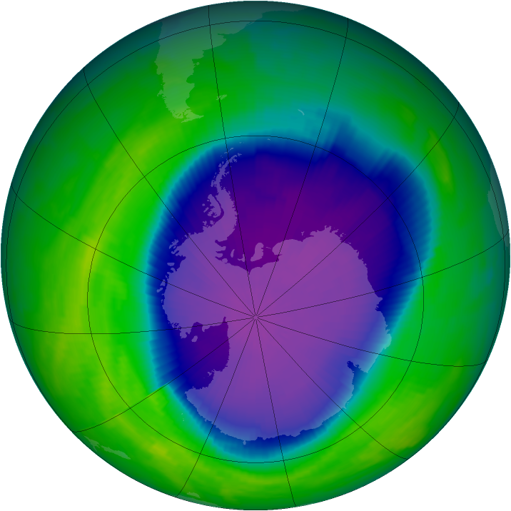Ozone Map 1996-10-05